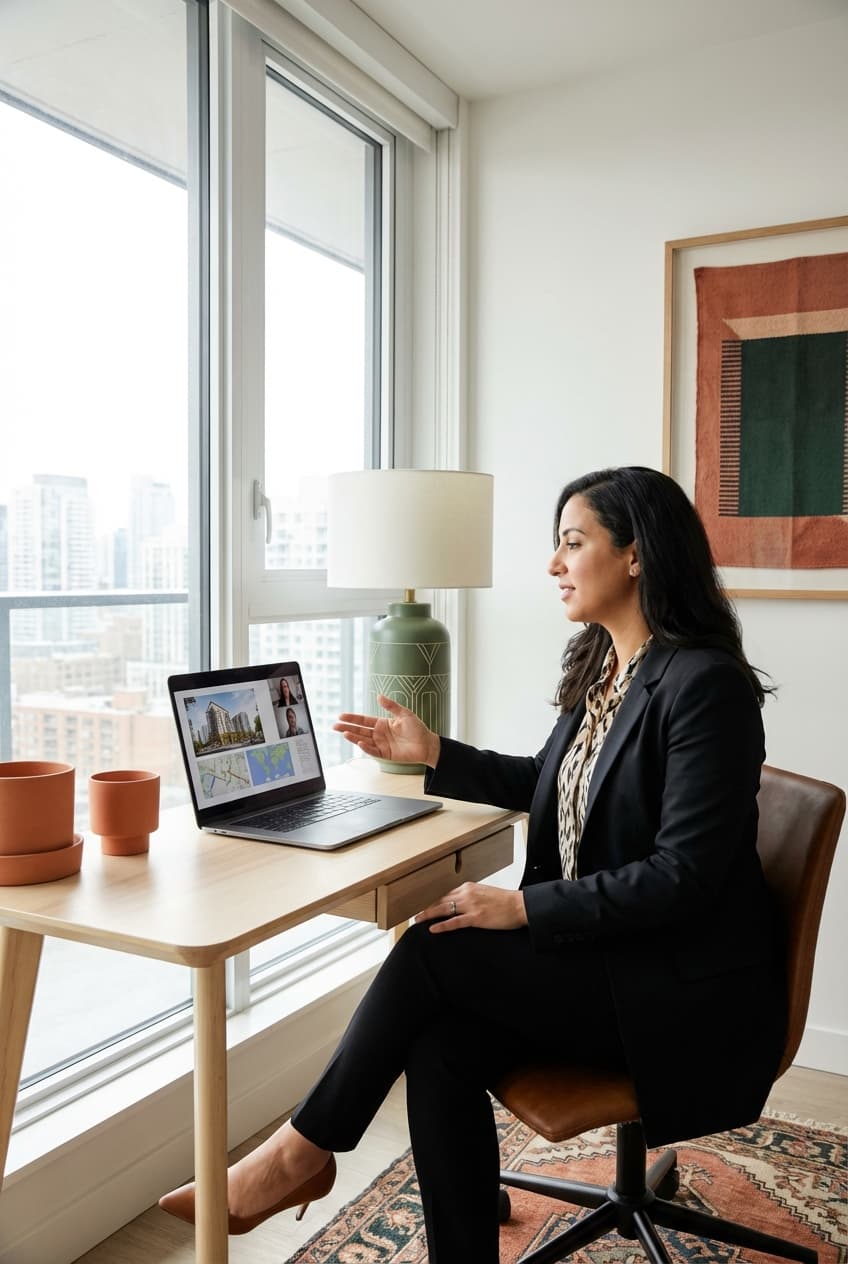 Marocaine de la diaspora analysant un investissement a distance